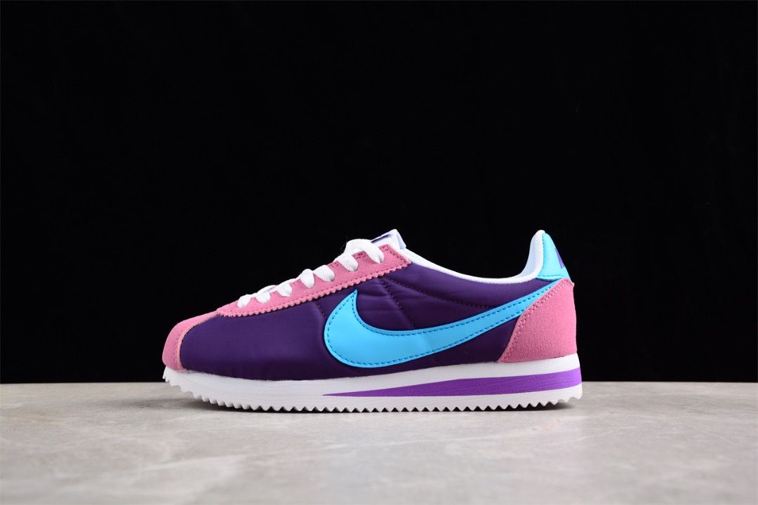 Purple nike cortez shoes online