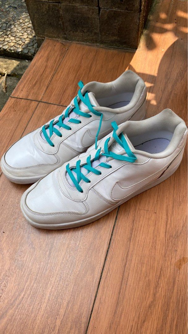 NIKE EBERNON LOW TRIPLE WHITE SIZE 47 5