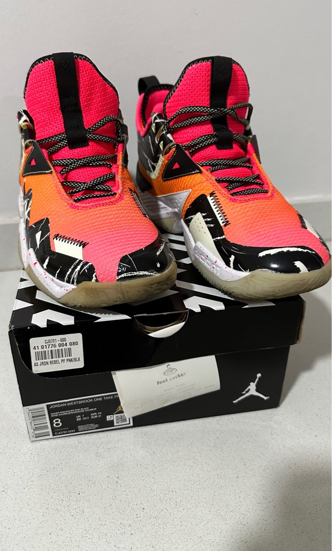 Nike Jordan Westbrook One Take in rebel pink pf
