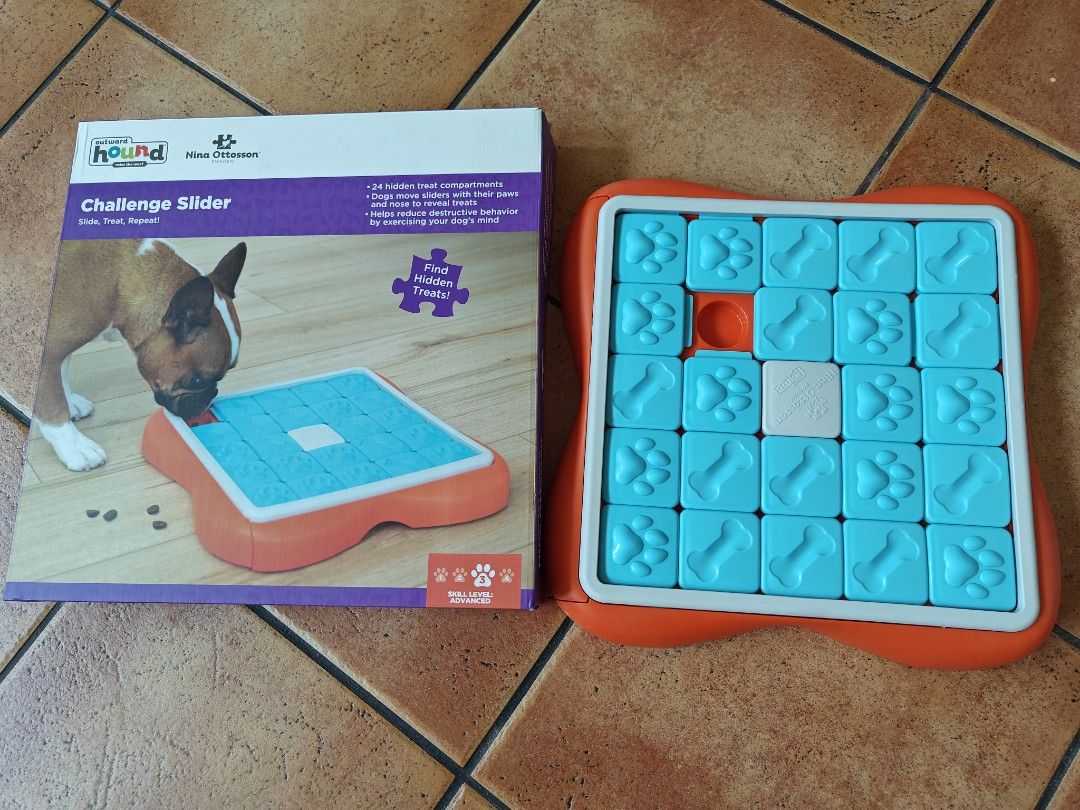 CHALLENGE SLIDER - DOG PUZZLE GAME - Nina Ottosson Treat Puzzle