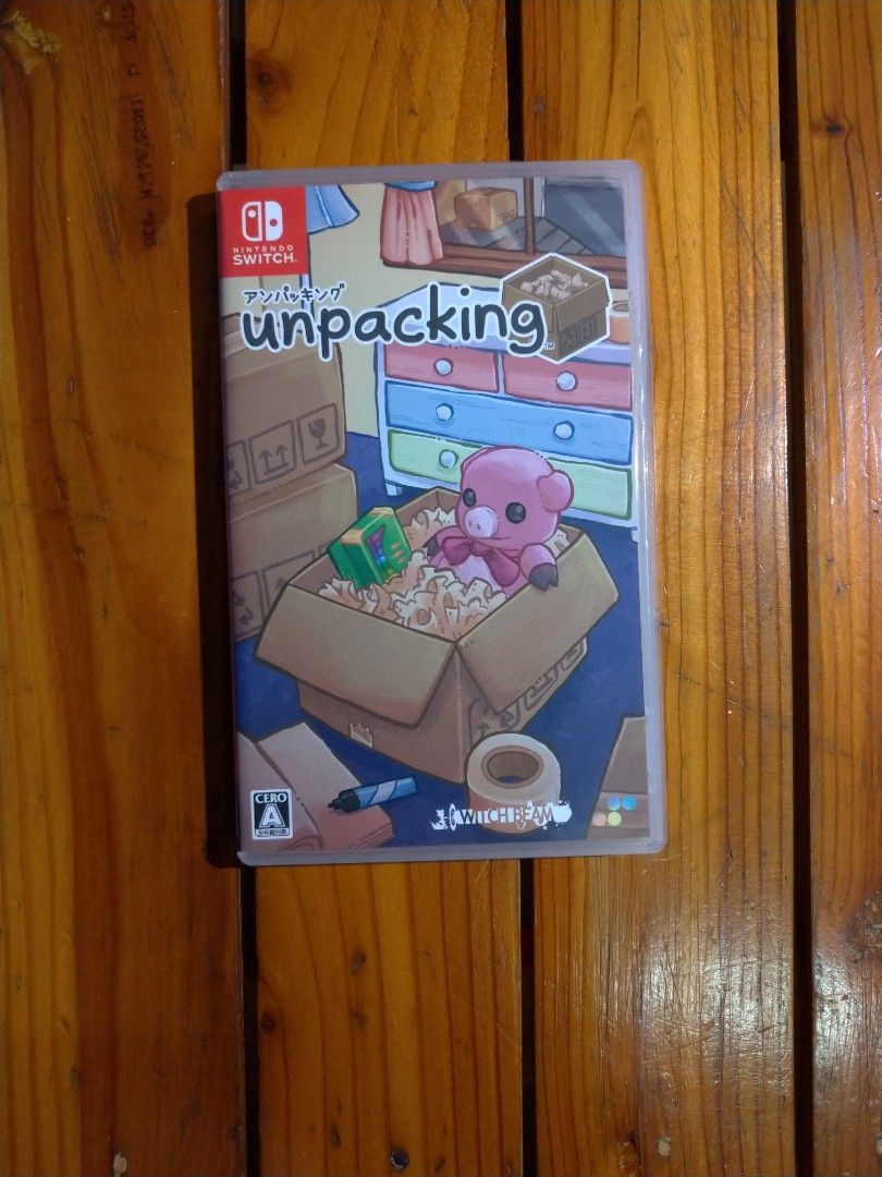 [Nintendo Switch Games] Unpacking with Booklet, Video Gaming, Video
