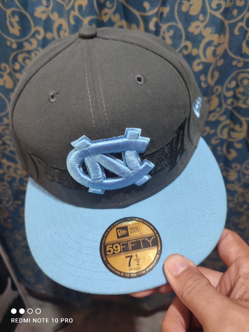 New Era Men's North Carolina Tar Heels Carolina Blue 59FIFTY Fitted Hat, Size 7 1/2