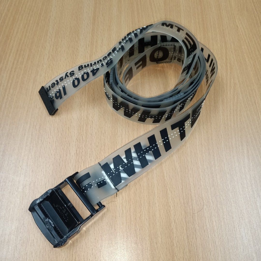 Off White 35mm Rubber Industrial Belt Men s Fashion Watches
