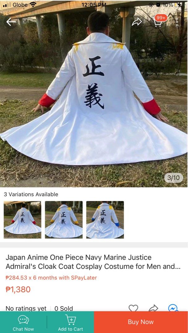 One Piece Admiral Akainu Cosplay, Men's Fashion, Tops & Sets