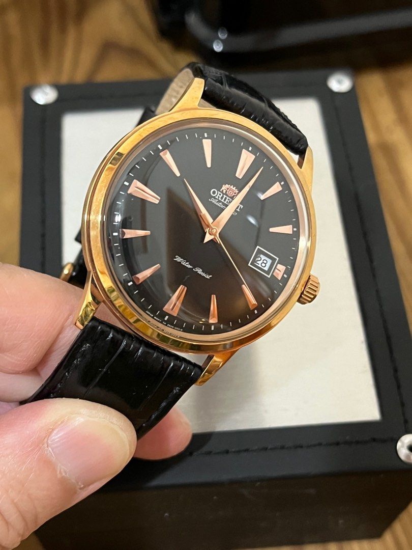 Orient bambino black gold cheap