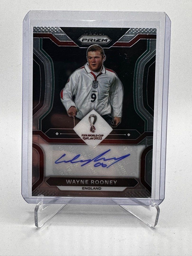 Panini World Cup Prizm England Wayne Rooney Auto, Hobbies & Toys 