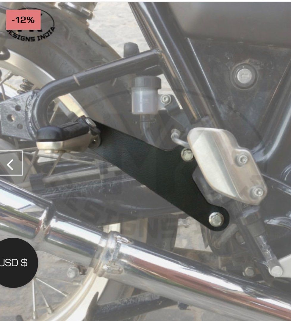 Pillion Footrest Extender for Royal Enfield Interceptor Continental GT