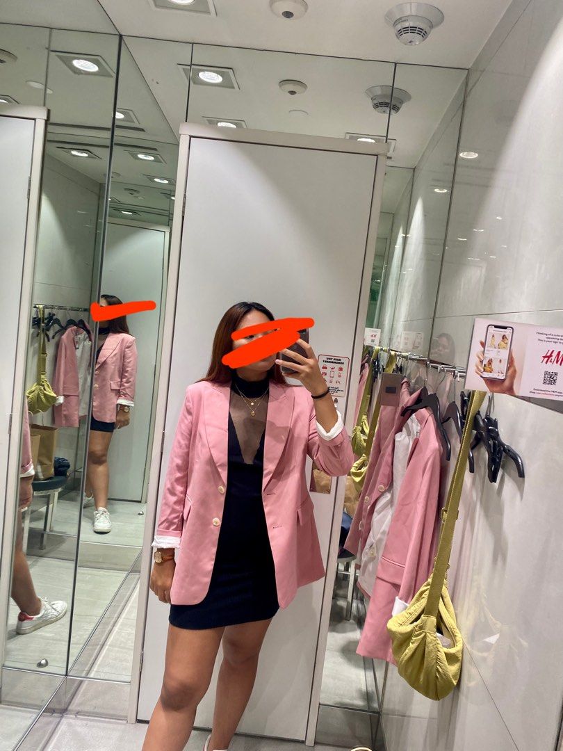 Pink H M Coat Women s Fashion Coats Jackets and Outerwear on