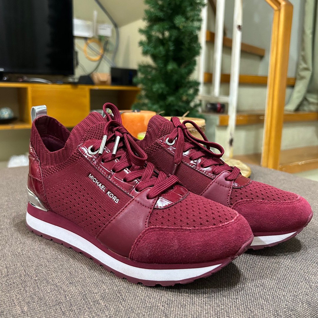 billie knit and leather sneaker