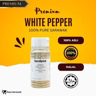 (Premium & Asli) Lada Putih Sarawak SaraSpice