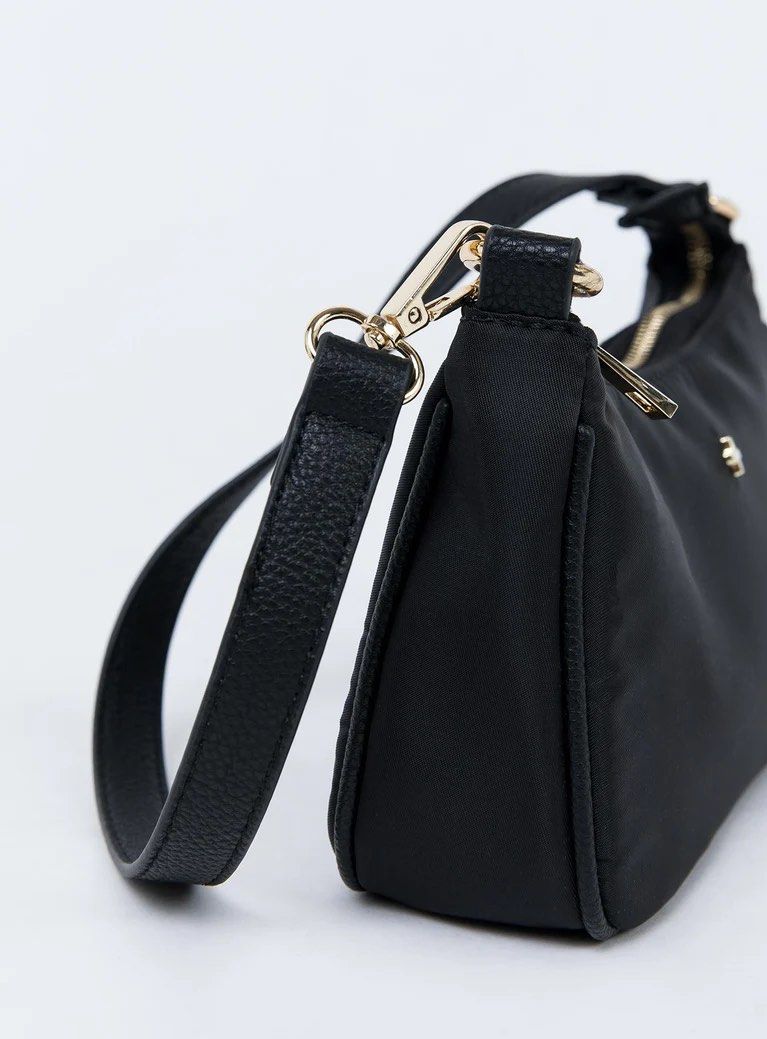Princess polly PETA JAIN PIPER BAG BLACK NYLON, 名牌, 手袋及銀包 - Technical View