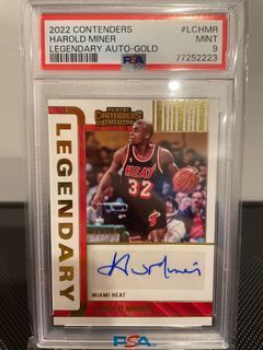PSA 9 2022 Contenders Harold Miner Gold Auto /10