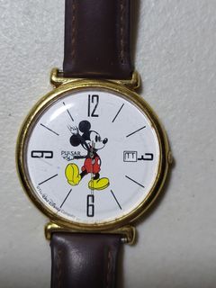 Pulsar Mickey Mouse Watch Quartz Movement Large