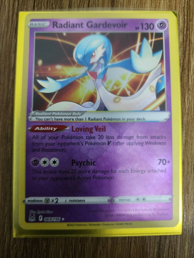 Radiant Gardevoir 069/196 LO Pokemon TCG, Hobbies & Toys, Toys & Games on  Carousell