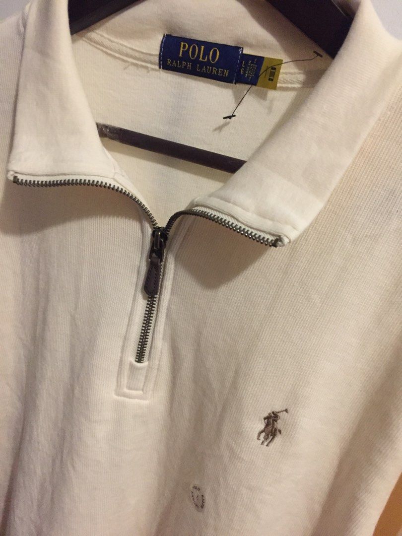 Ralph lauren hotsell quarter zip cream
