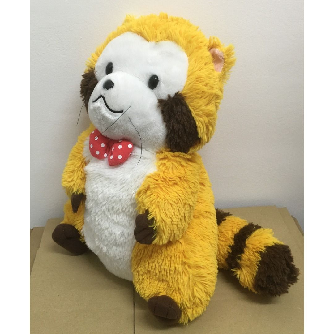 Rascal the Raccoon - Rascal with Bowtie Ribbon Soft Fluffy Super Big ...