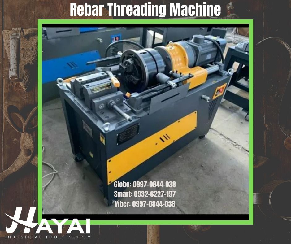 Rebar Threading Machine (Category: Industrial Equipment) located in Manila. Submitted by 09970844038rean.hayai (Listing ID 1254150191, Image 1). Description: Rebar Threading Machine Brand: Titan Voltage: 220V/60Hz, Three Phase Diameter: 16-40mm Rebar Length of Thread: 120mm Price: 155,00.00 For Inquiries Globe:📞☎@0997-0-8-4-4-0-3-8 Smart:📞☎@0932-6-2-7-7-1-9-7 Viber:📞☎@0997-0-8-4-4-0-3-8 Whatsapp:📞☎@0997-0-8-4-4-0-3-8 Wechat:📞☎@0997-0-8-4-4-0