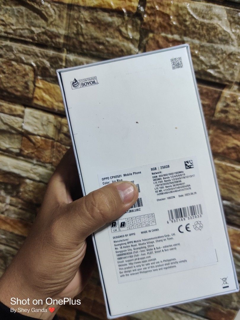 Reno 10 5g (Category: OPPO) located in Manila. Submitted by skychoochoo (Listing ID 1254085928, Image 2). Description: brandnew po inopen lang for checking ikaw una gagamit brandnew brandnew di pa nagagamit inunbox lang 17500 ang price 24k sa mall.