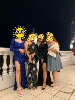 Royal Blue Sequin Gown for RENT (small)