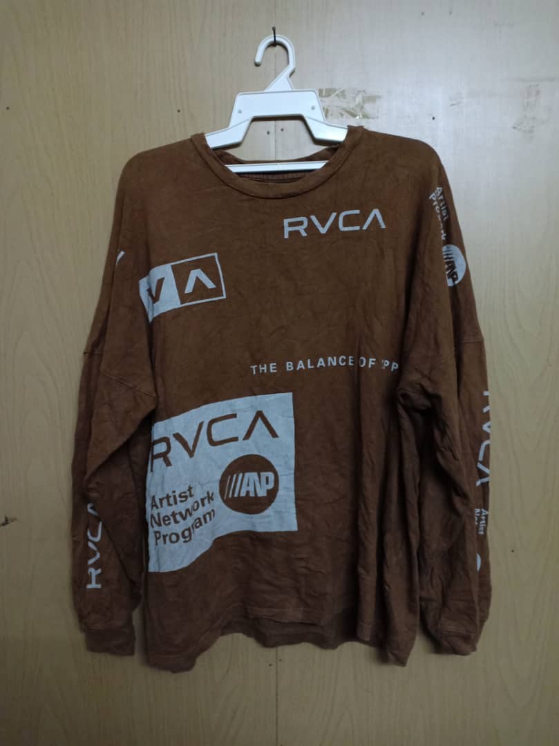 Men's RVCA Artist Network Program Surf Clothing T-Shirt - Medium Size Black  Tee
