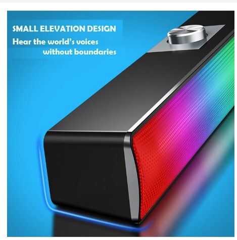 SADA Computer Speaker S-96 USB Wired Bar Stereo Subwoofer Music Player ...