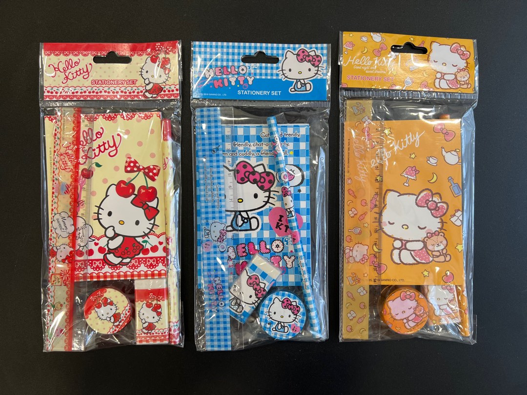 Sanrio Hello Kitty Stationery Set, Hobbies & Toys, Stationery & Craft