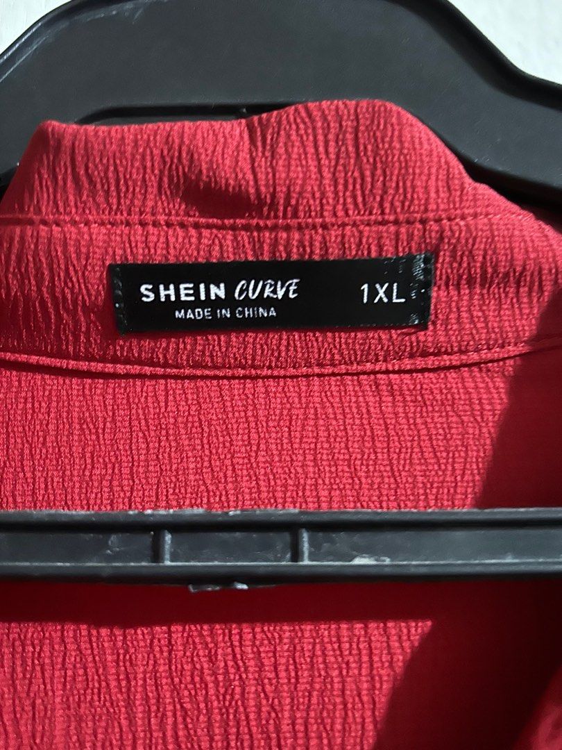 Shein Red 0XL Dress (Category: Dresses) located in Paranaque City. Submitted by minimalism2021 (Listing ID 1254212853, Image 3). Description: Shein Red Dress Plus Size 0XL Worn once.