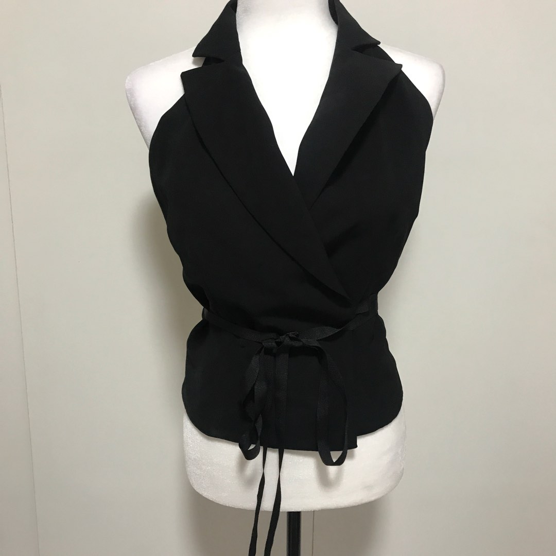 Black tuxedo discount halter top