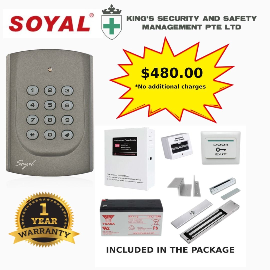 Soyal Access Control Package - With EM-Lock including Installation and ...