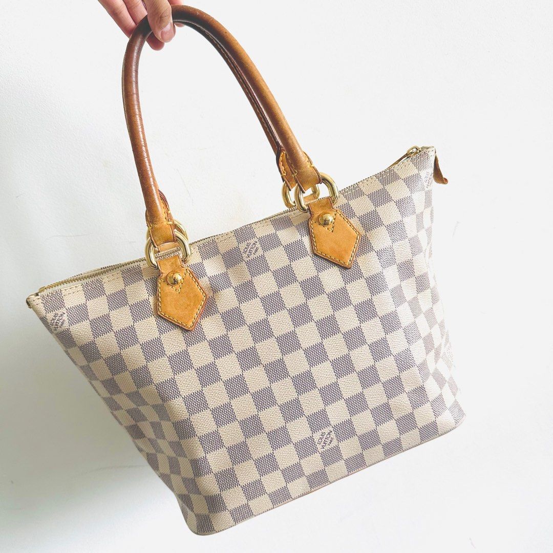 Authentic Louis Vuitton Saleya MM Damier Ebene Tote bag Shoulder bag