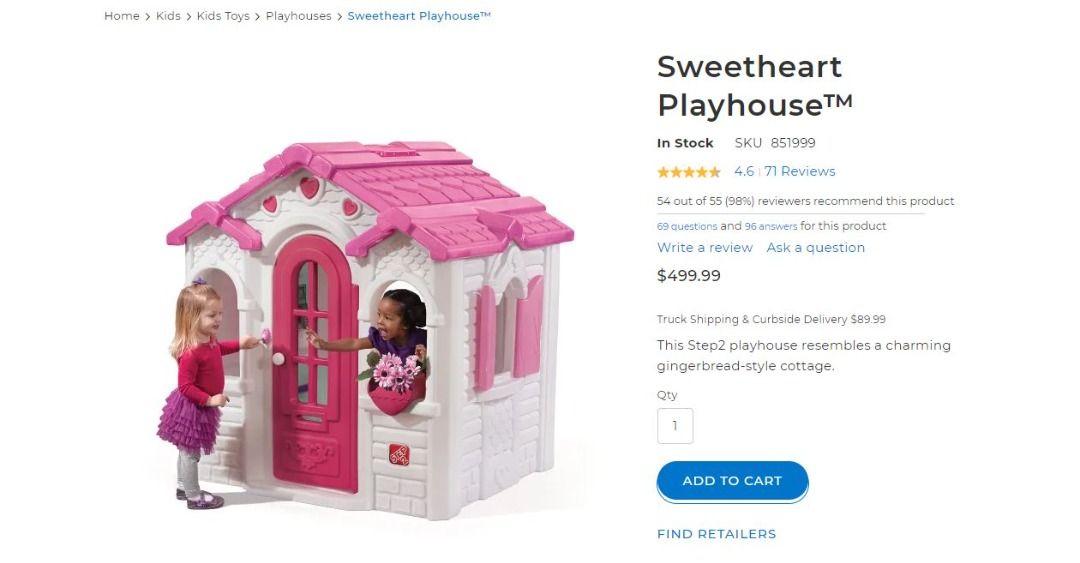 Step2 [US Brand] Outdoor Playhouse [Gingerbread-style cottage], Hobbies ...
