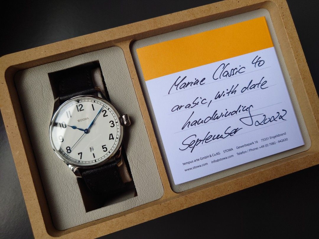 Stowa Marine Classic 40 Arabic Handwind Top finish SW215 Luxury Watches on Carousell