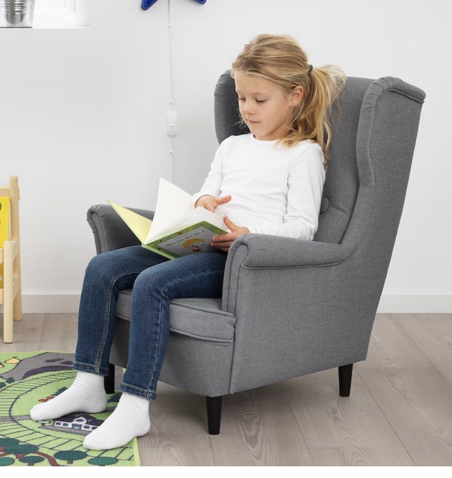 Ikea strandmon children's armchair on sale