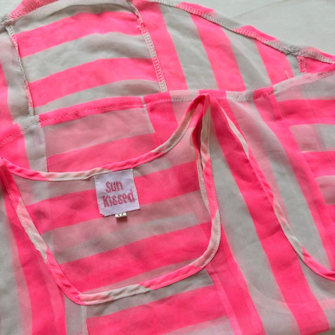 Stripe Beach Cover Up