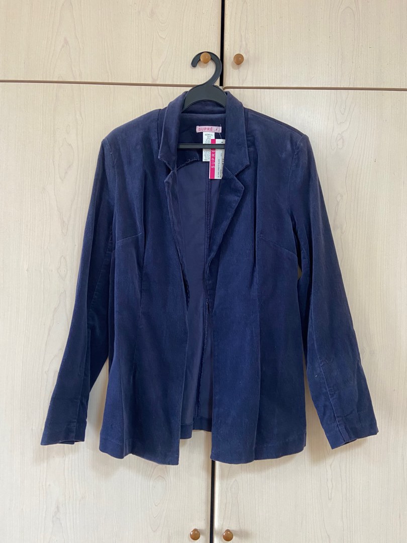 Supre Navy Corduroy Blazer