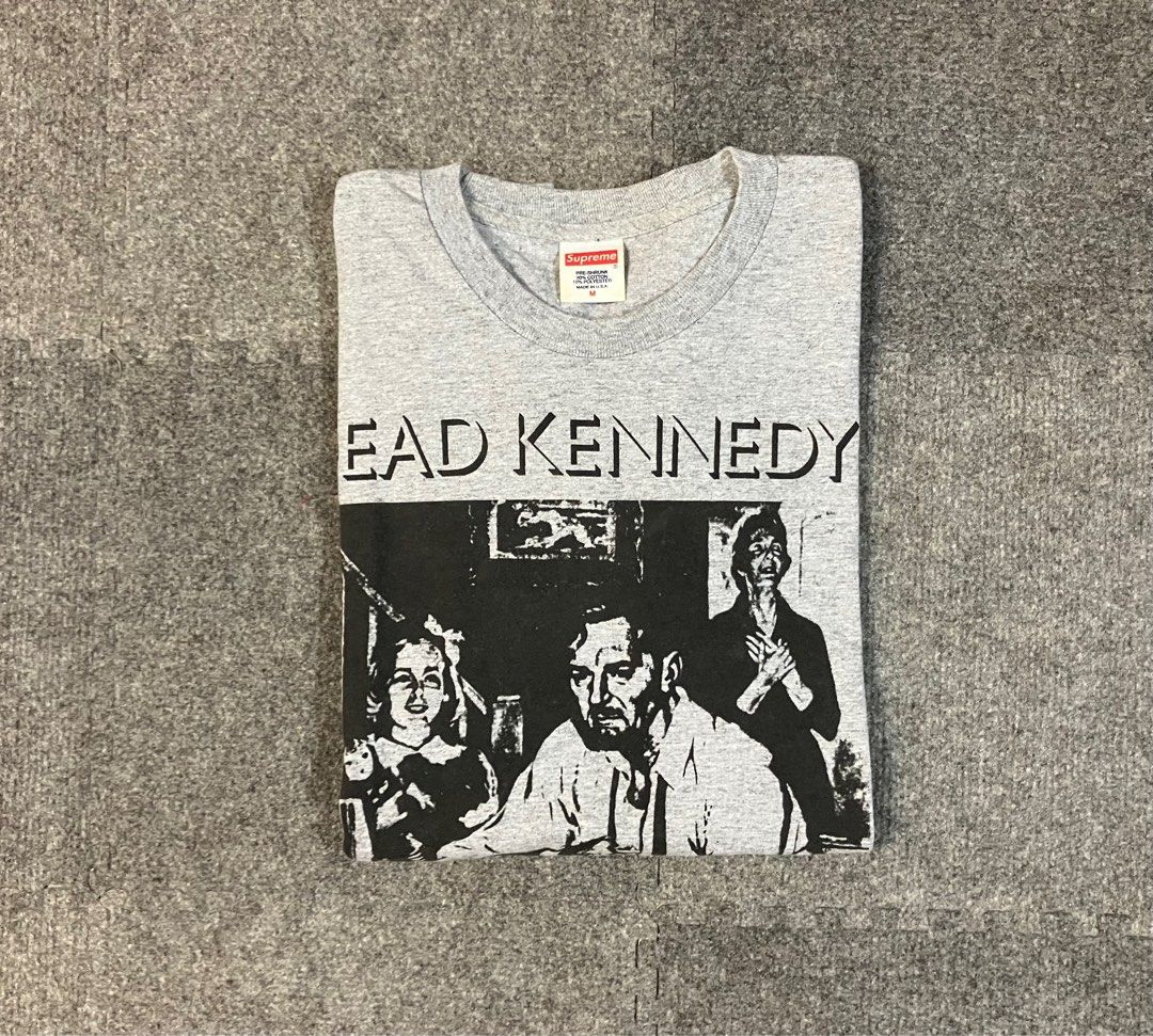 Supreme Dead Kennedys Too Drunk To Fuck Tee Grey T-Shirt, 男裝