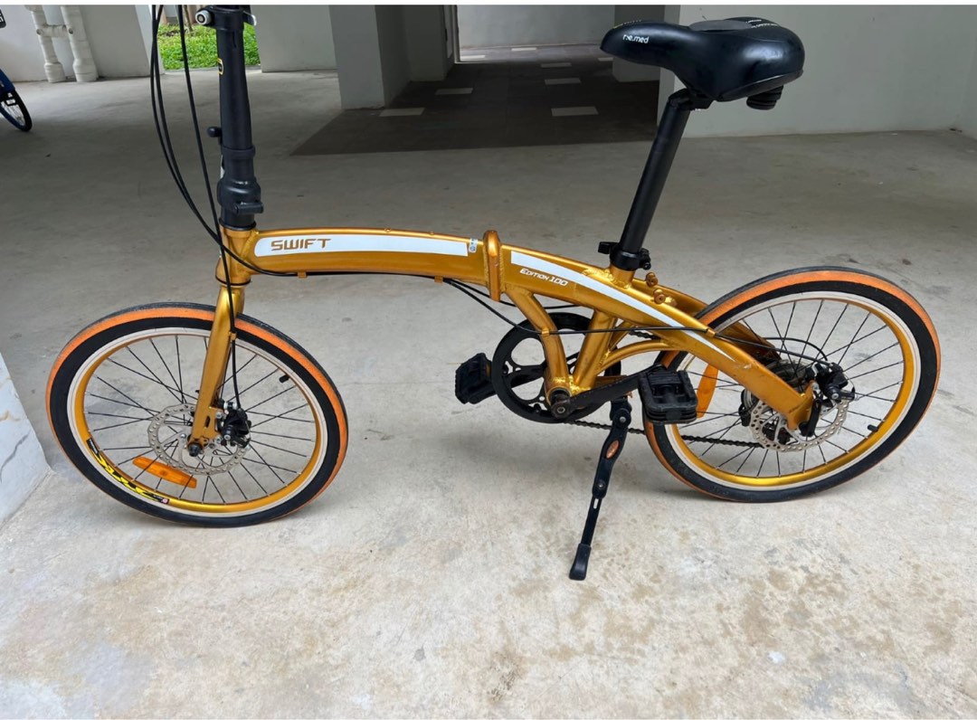 Swift gear folding bike best sale