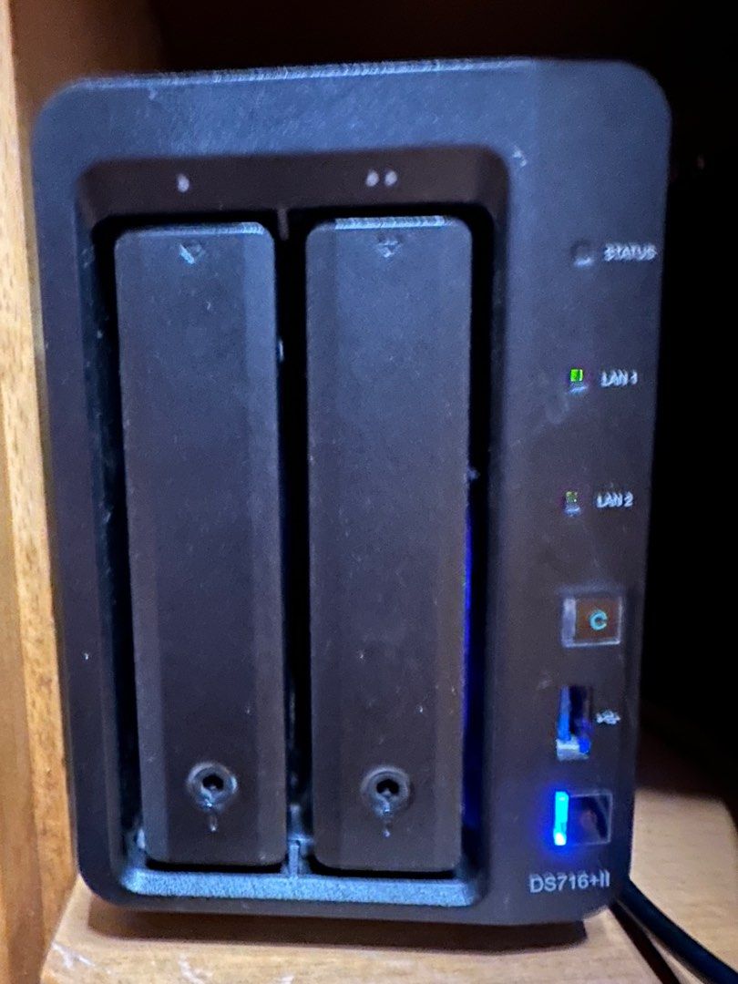 Synology DS716+II，已升級到8GB RAM，跟2隻4TB HDD, 電腦＆科技, 電腦