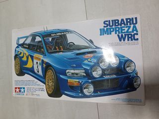 The Tamiya 1/24 Subaru Impreza WRC in Monte Carlo Rally Scheme