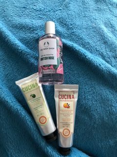 The Body shop hand cream and perfume