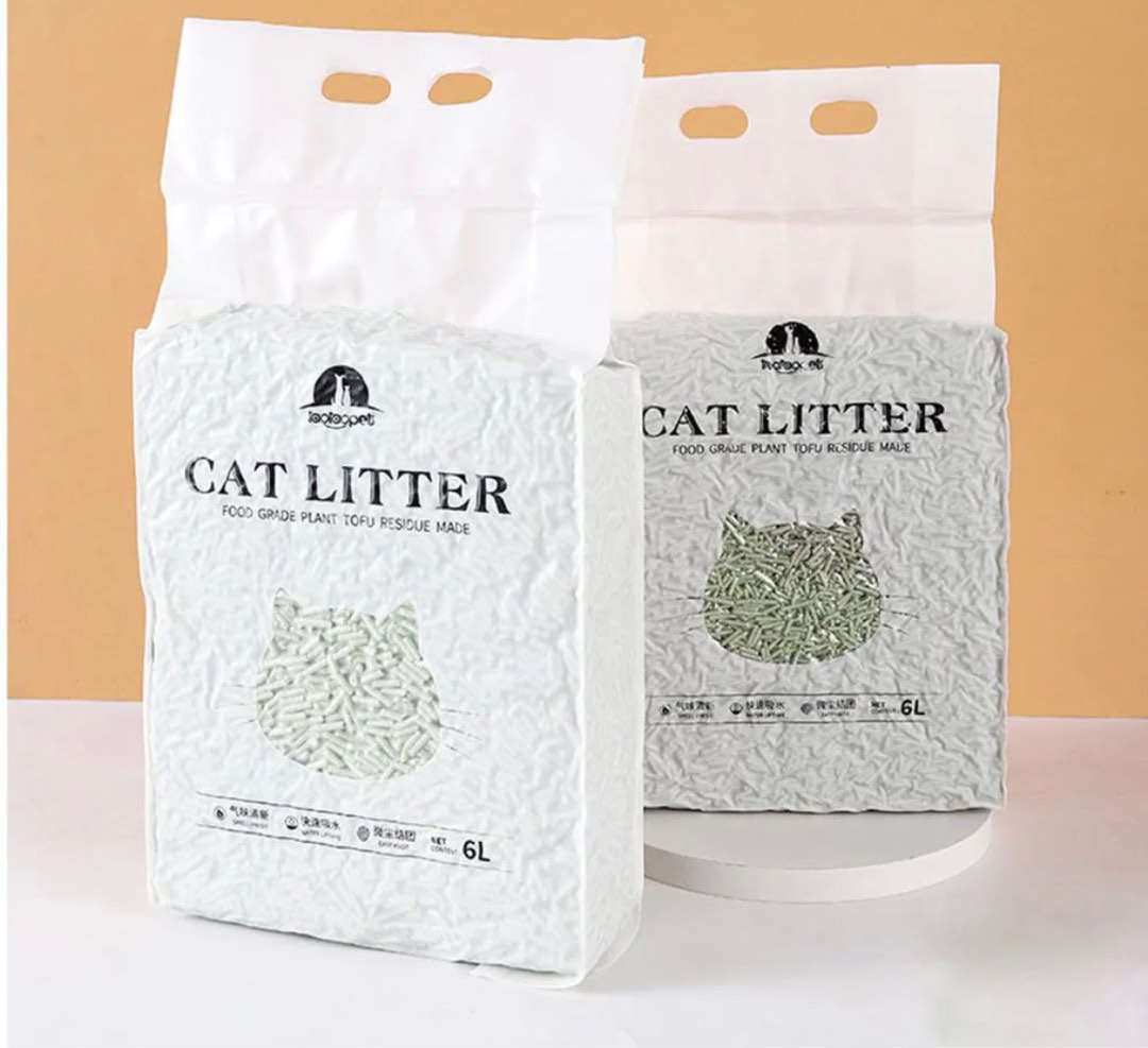 Tofu Cat Litter Sand 6L Flushable Cat Sand Food Grade Plant Tofu