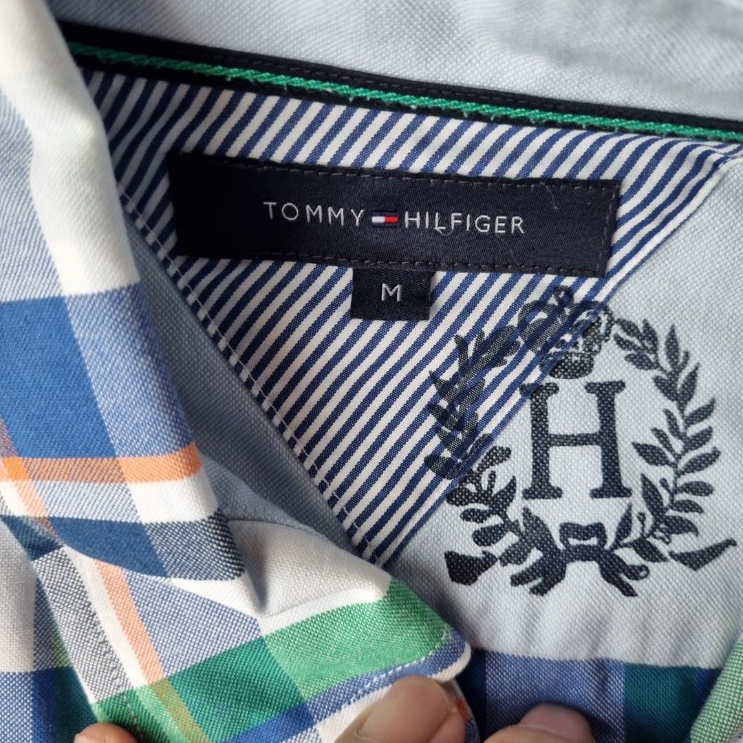 Tommy Hilfiger men casual long sleeve shirt Clearance kemeja jualan diskaun