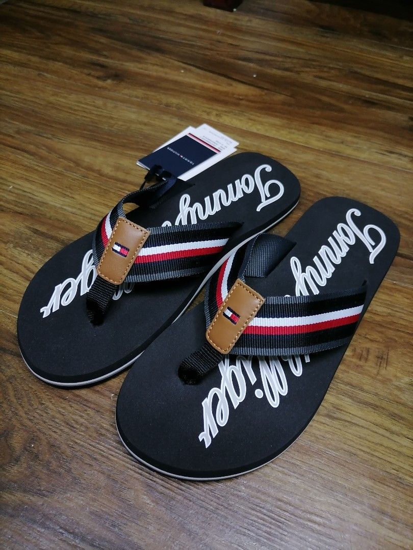 Mens hilfiger flip flops shop