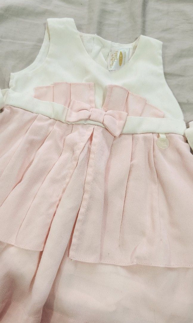 Hooded Dress For Baby Girl In Terry Stuff Grey Color main image 0