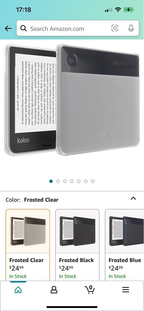 Tudia Kobo Libra 2 Cover (Frosted Clear), Mobile Phones & Gadgets, Mobile &  Gadget Accessories, Other Mobile & Gadget Accessories On Carousell
