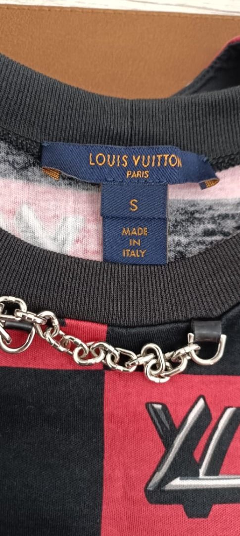 Louis Vuitton - Red Twist Lock Printed T shirt