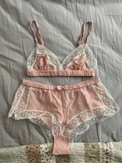 (UK8) & Other Stories Silk Lace Set