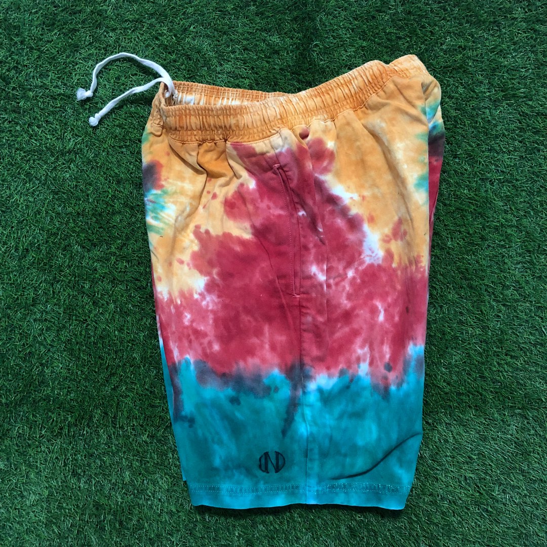 mens tie dye short