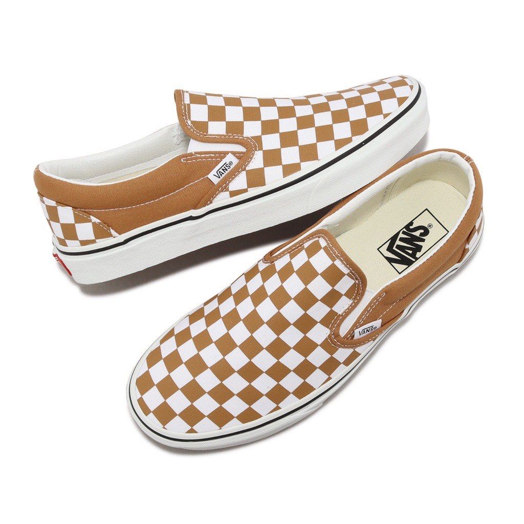 Gingham vans clearance slip ons