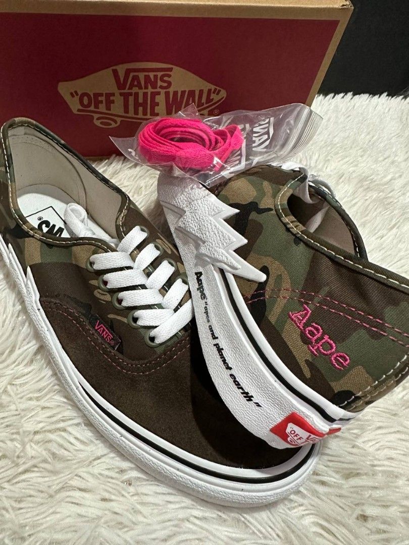 Pink bape deals vans